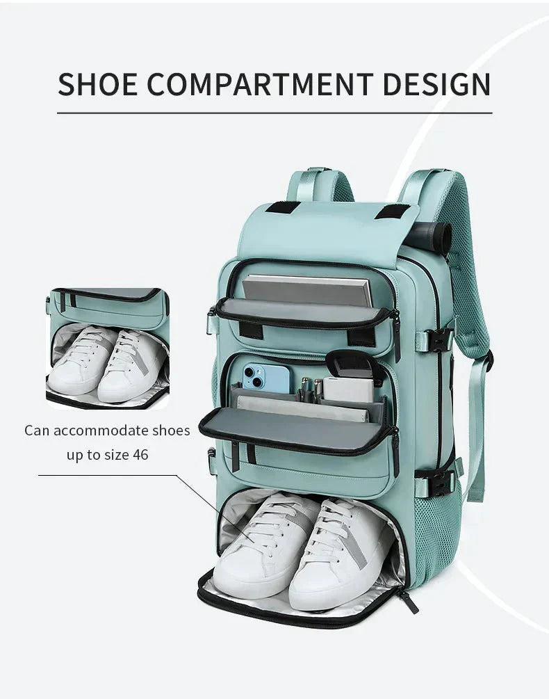 Kalsten | TRAVELMAX Pack – Large Waterproof Travel Backpack with USB Charging Port