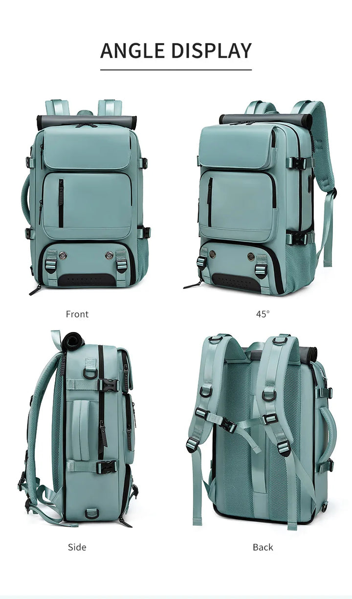 Kalsten | TRAVELMAX Pack – Large Waterproof Travel Backpack with USB Charging Port