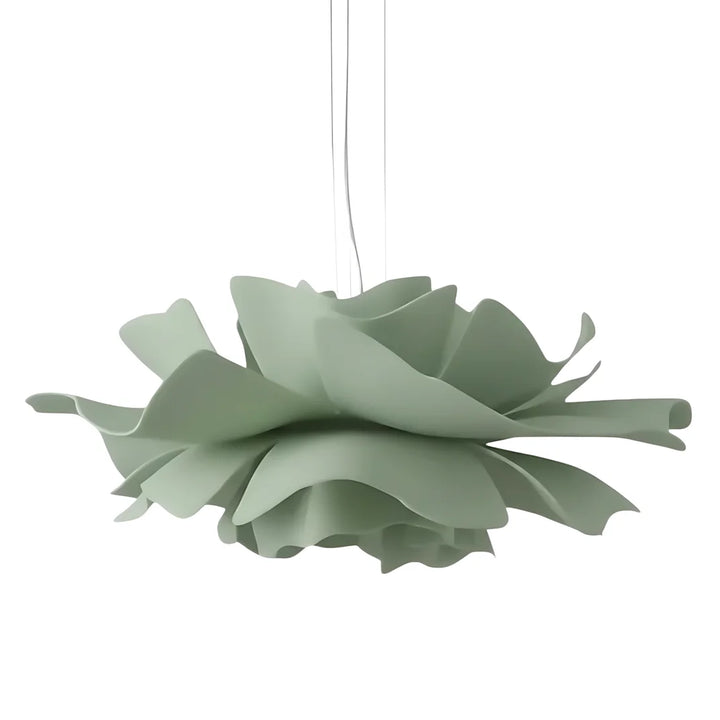 Pendant Light Acrylic Metal 15.7 in White Lotus Flower Dining Bedroom Living Room Lighting Fixture | Kalsten