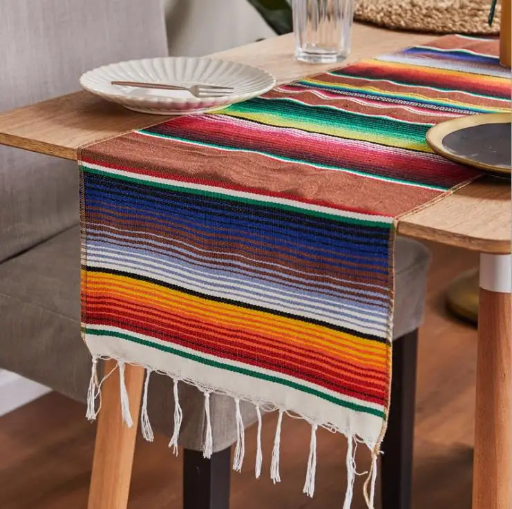 Kalsten | Boho Vibrant Mexican Serape Blanket