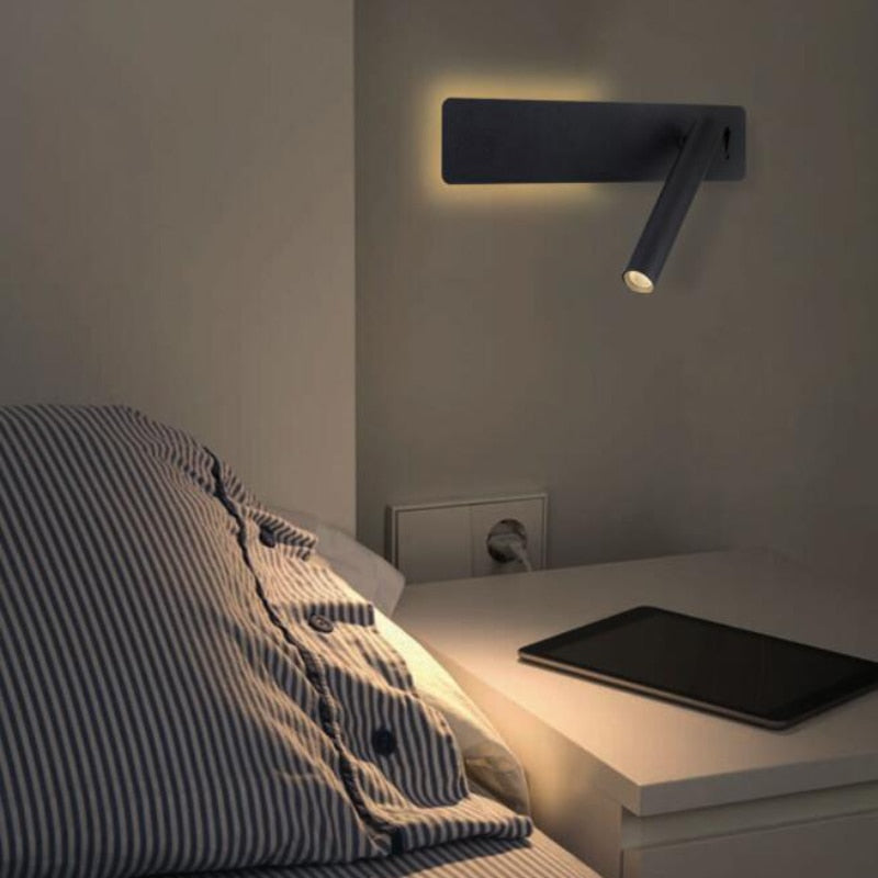 Kalsten | Rotatable LED Reading Wall Light for the Bed