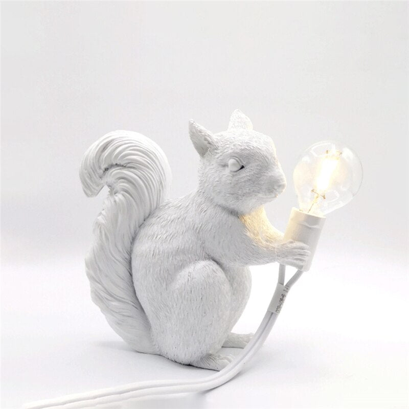 Kalsten | SquirrelBright Nordic Squirrel Table Lamp | Designer Decor | LED Mood Light | Perfect for Home