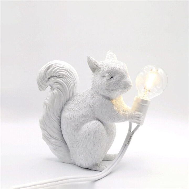 SquirrelBright Nordic Squirrel Table Lamp | Designer Decor | LED Mood Light | Perfect for Home | Kalsten