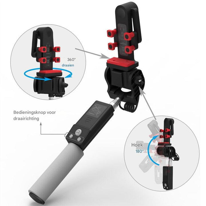 Kalsten | Selfie Stick "Image Arc" with 360° Rotation & Bluetooth Remote Control
