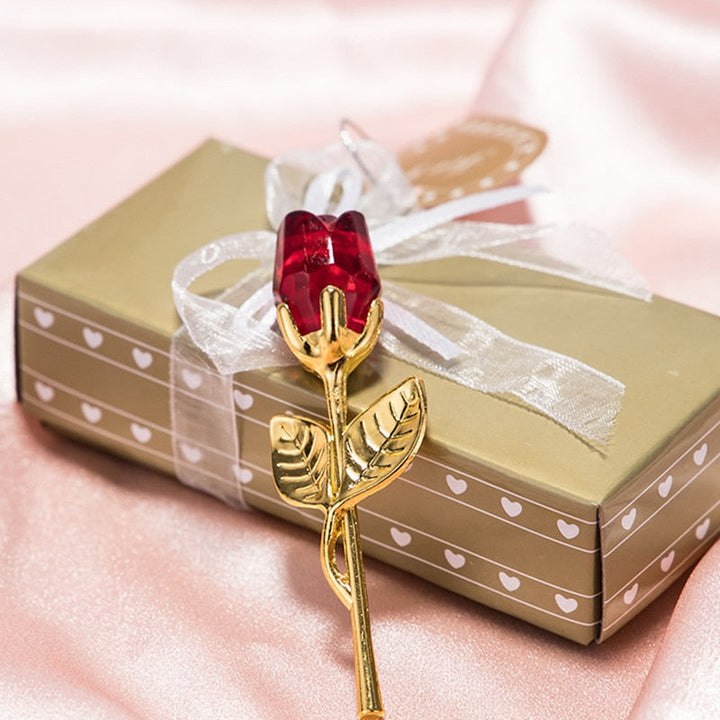 Kalsten | Luxury Crystal Rose in Gift Box – Valentine's Gift for Her