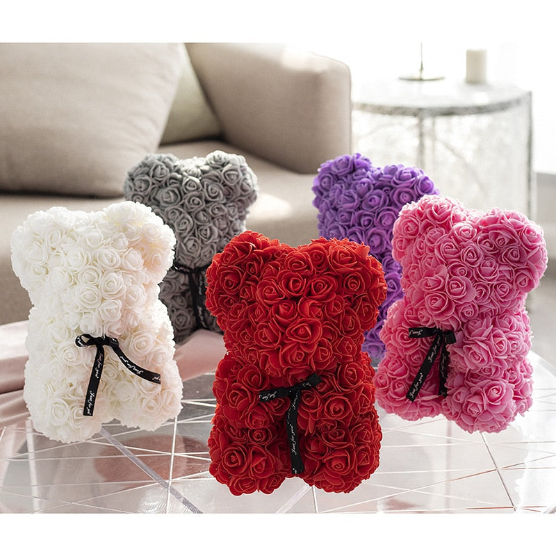 Kalsten | Artificial Rose Flowers Teddy Bear