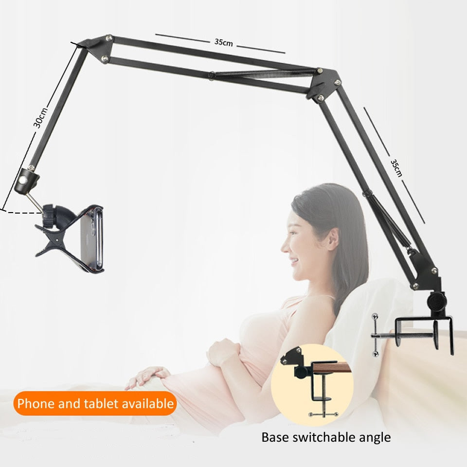 Noxord | Long Arm Heavy-Duty Desk Mount Tablet Holder