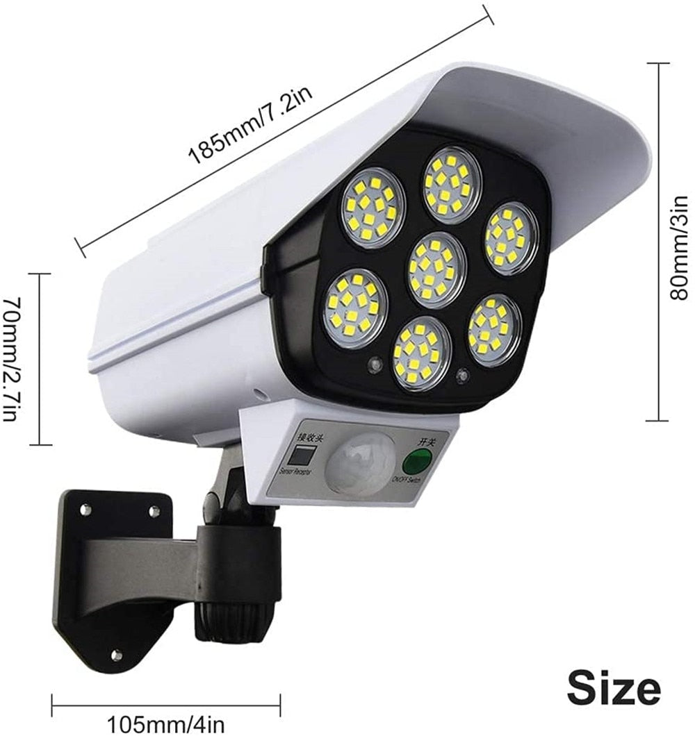 Solar Motion Sensor Dummy Security Camera Light | Noxord