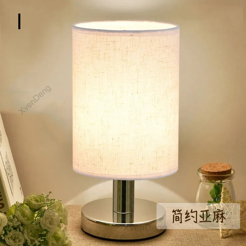 Modern Iron Table Lamp LED Cloth Nordic Desk Light - Perfect for Living Room, Bedroom, Bedside, Study, and Home Decor Lighting Fixtures | Kalsten