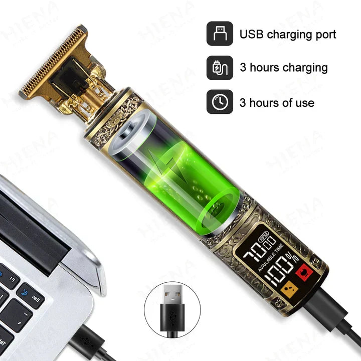Professional hair clipper with carbon steel T-blade | Kalsten