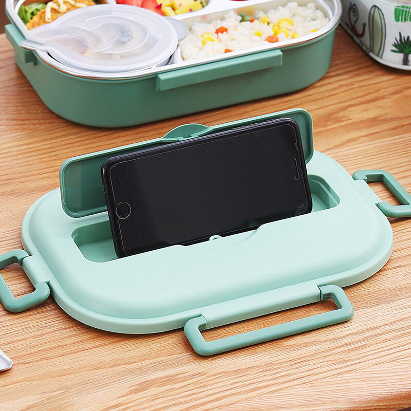 Stainless Steel Multi Compartment Kids Lunch Box | Kalsten