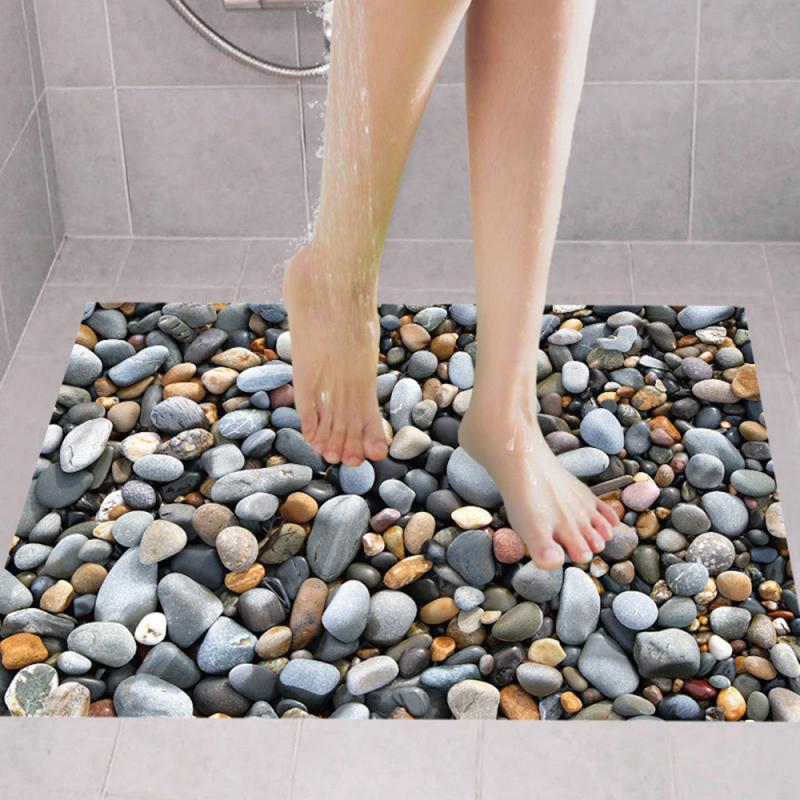 Kalsten | 3D Stone Surface Bathroom Floor Stickers