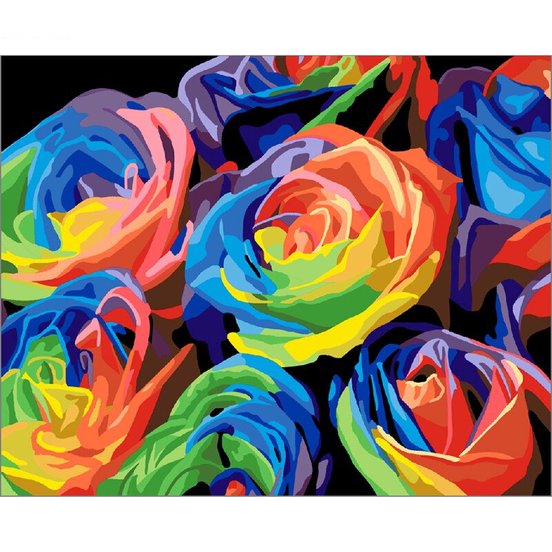 Flower portrait (Paint by number) Noxord