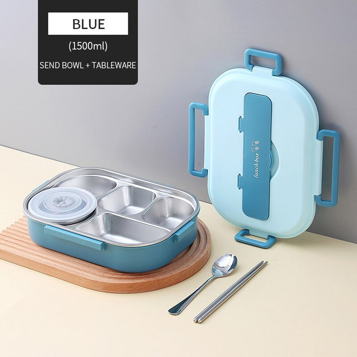 Stainless Steel Multi Compartment Kids Lunch Box | Kalsten
