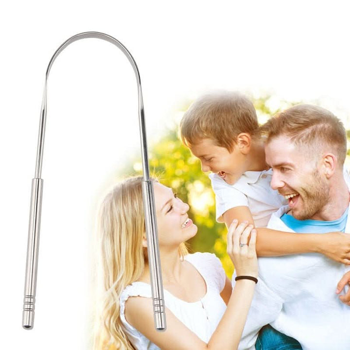 Kalsten | Stainless steel tongue scraper for fresh breath & oral hygiene