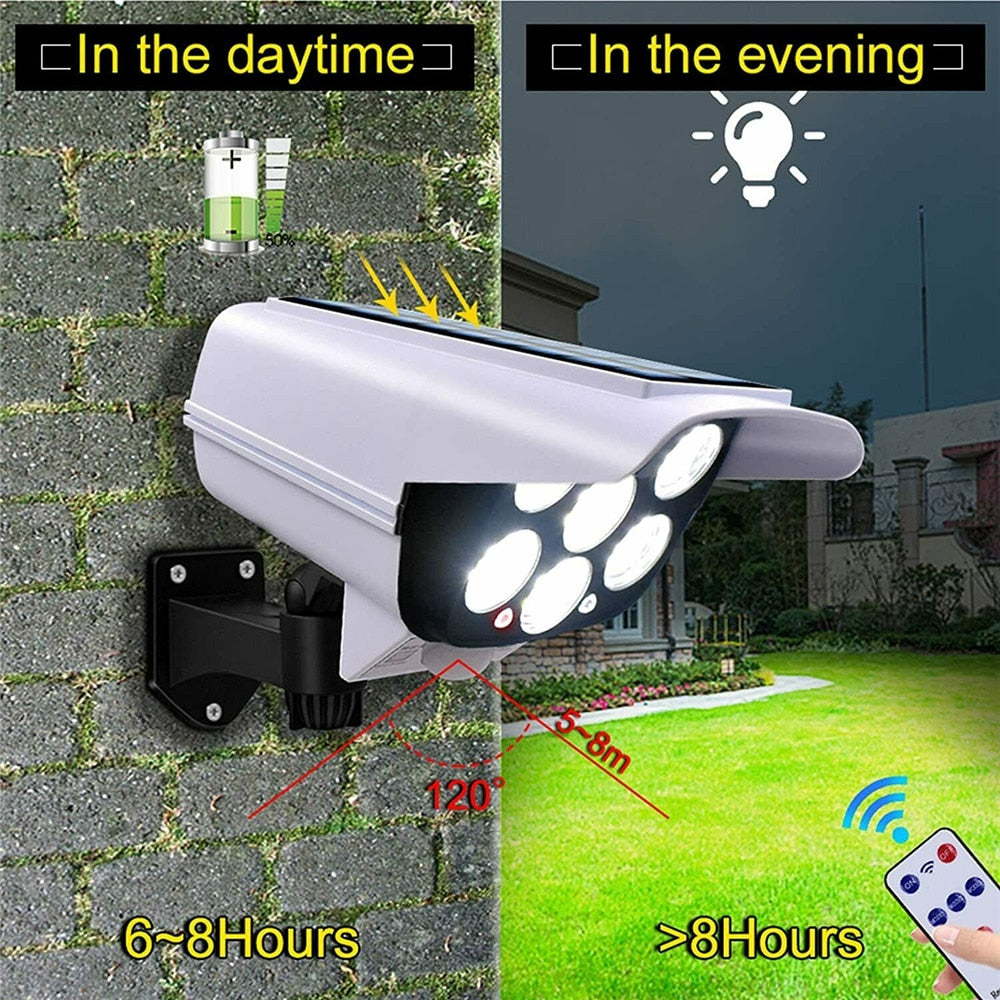 Solar Motion Sensor Dummy Security Camera Light | Noxord
