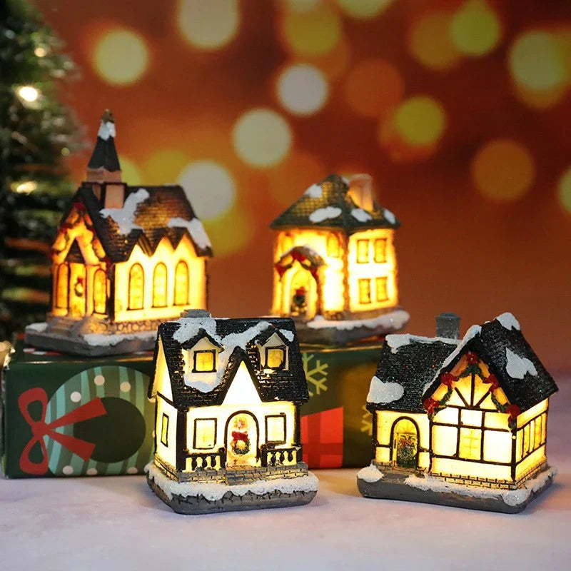 LED Christmas Decoration with Battery – Lit Decorative House for Festive Atmosphere | Kalsten