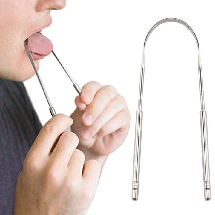 Kalsten | Stainless steel tongue scraper for fresh breath & oral hygiene