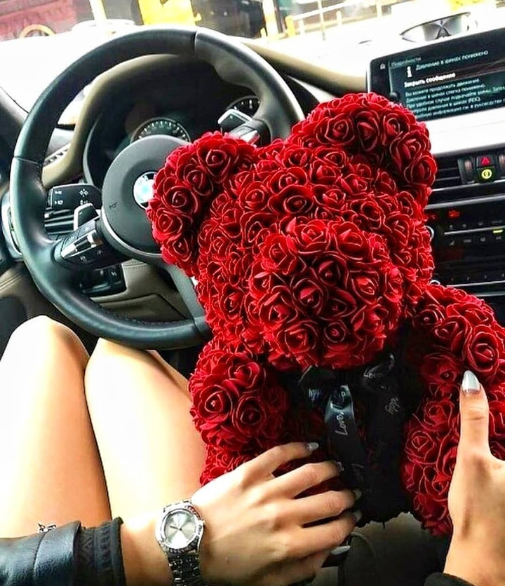 Kalsten | Artificial Rose Flowers Teddy Bear