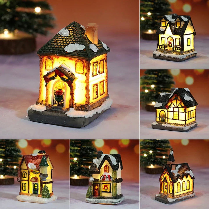 LED Christmas Decoration with Battery – Lit Decorative House for Festive Atmosphere | Kalsten