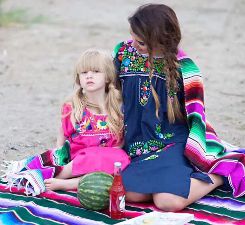 Kalsten | Boho Vibrant Mexican Serape Blanket
