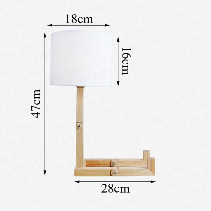 Robot Form Wood Table Lamp | Kalsten