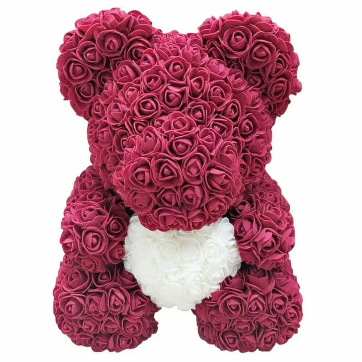 Kalsten | Rose Teddy Bear with Handmade Foam Roses – 40cm