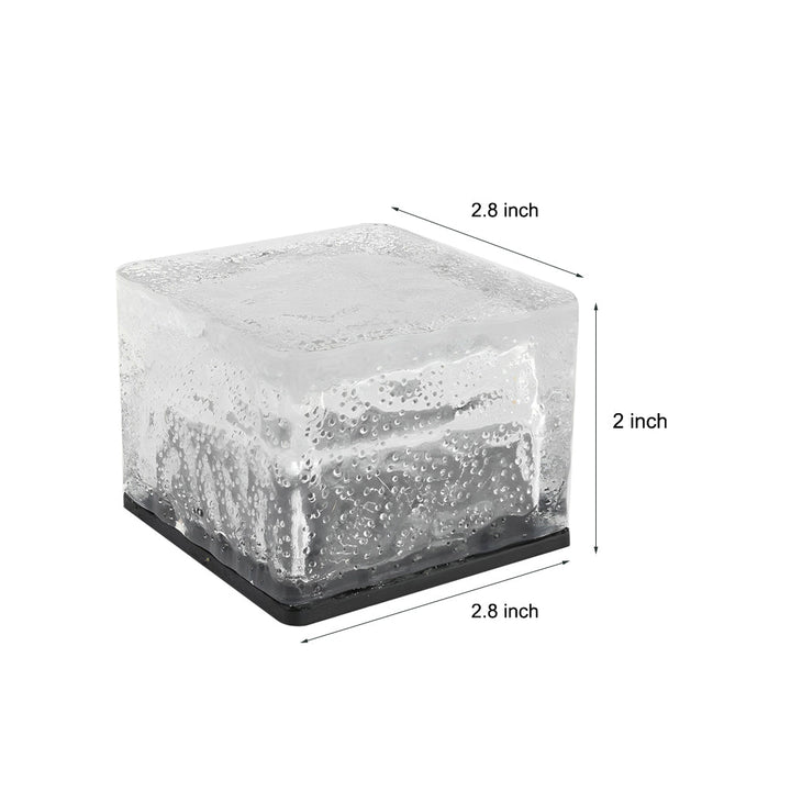 Solar Glass Brick Pathway Light Noxord