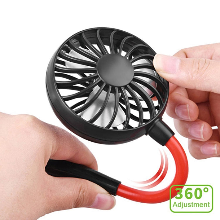 Creative Mini Hanging Neck Type Fan Outdoor LED Fan (Pink) | Kalsten