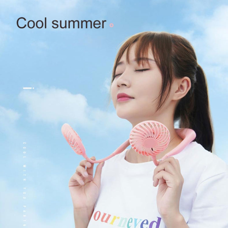 Creative Mini Hanging Neck Type Fan Outdoor LED Fan (Blue) | Kalsten