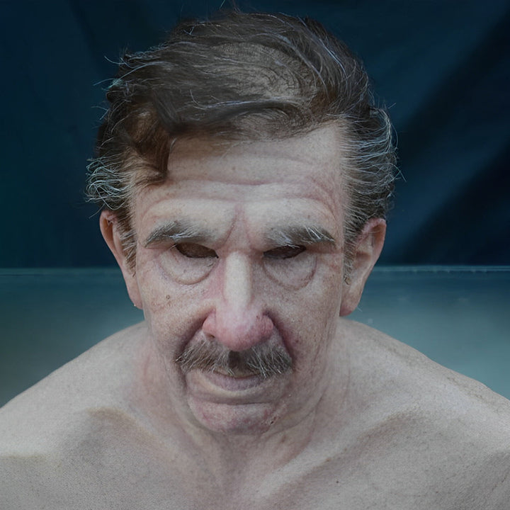 Realistic Old Man Mask – Halloween and Cosplay Latex Mask with Movable Mouth | Kalsten