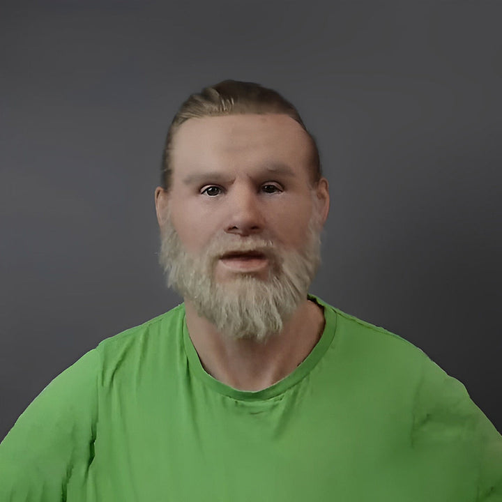 Realistic Old Man Mask – Halloween and Cosplay Latex Mask with Movable Mouth | Kalsten