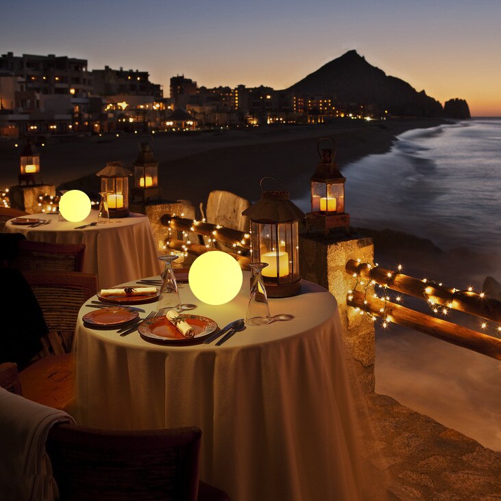 Moon LED Table Lamp – Indoor & Outdoor, Battery Powered
