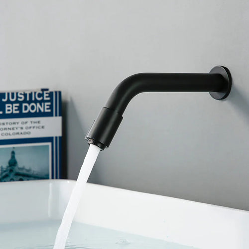 Modern Matte Black Wall Faucet - for Luxury Bathroom & Kitchen Noxord