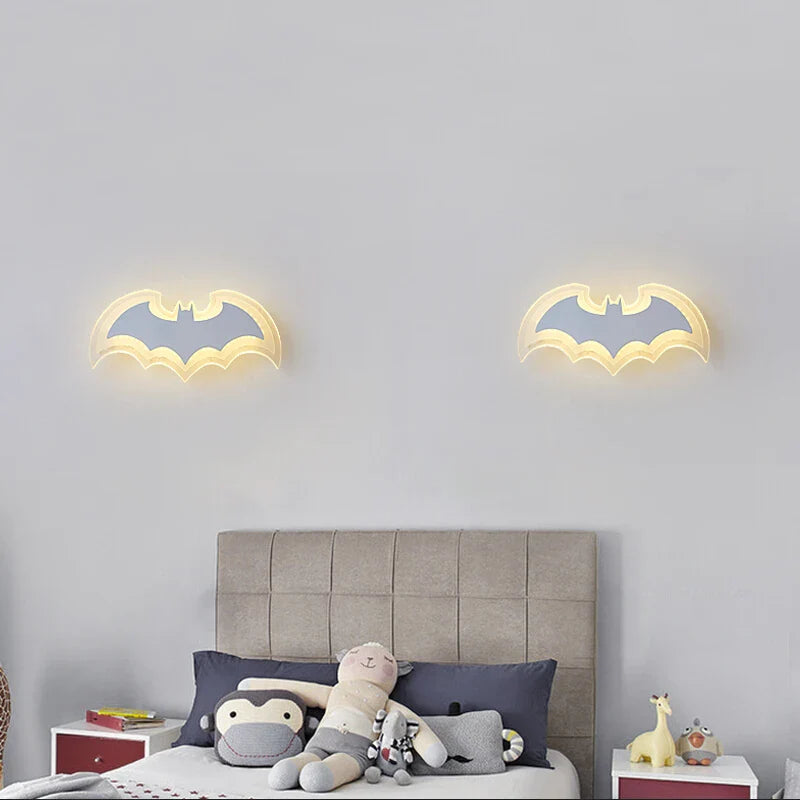 Creative Bat Acrylic Wall Lamp for Children's Room | Kalsten