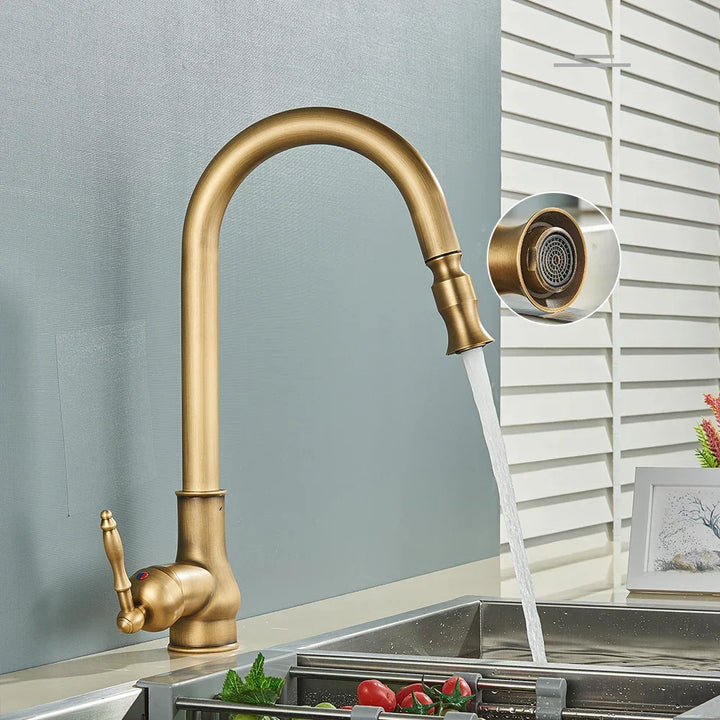 Antique brass faucet – Vintage design for the kitchen | Kalsten