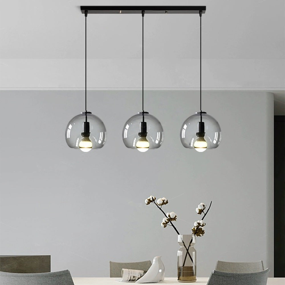 Handblown Stained Glass Orb Pendant Light Lampshade | Kalsten