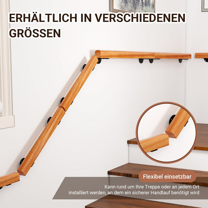 Handrail Stair Railing Pine Wood Half Round Wood | Kalsten