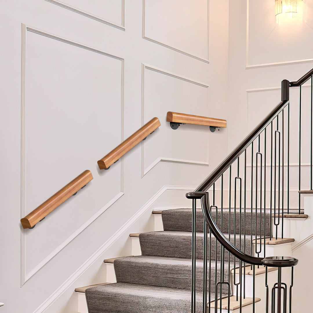 Handrail Stair Railing Pine Wood Half Round Wood | Kalsten