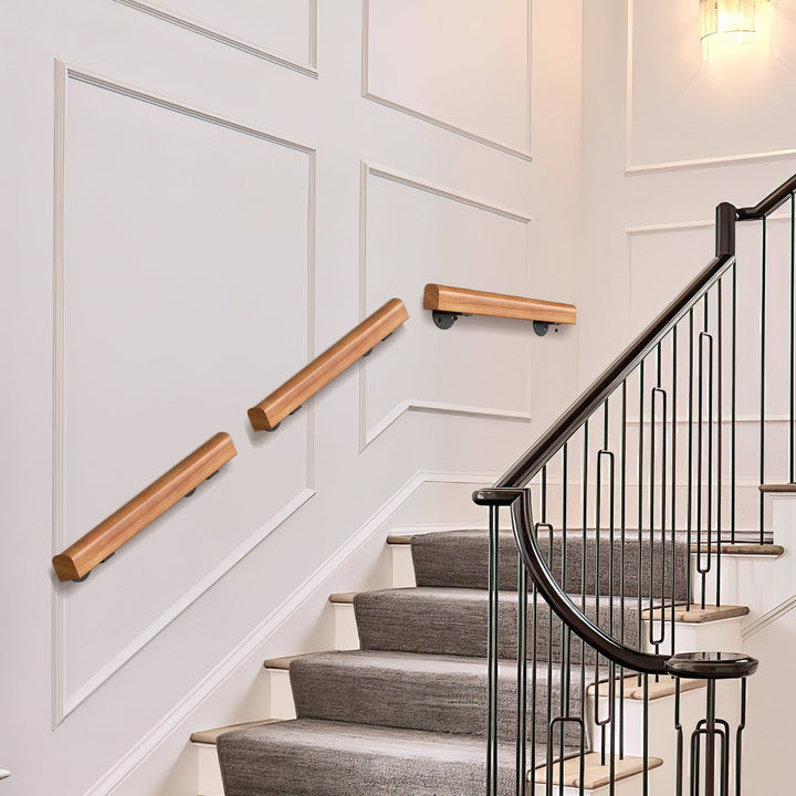 Handrail Stair Railing Pine Wood Half Round Wood | Kalsten