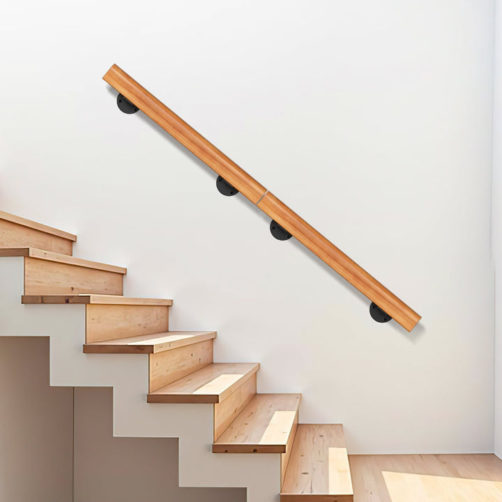 Handrail Stair Railing Pine Wood Half Round Wood | Kalsten