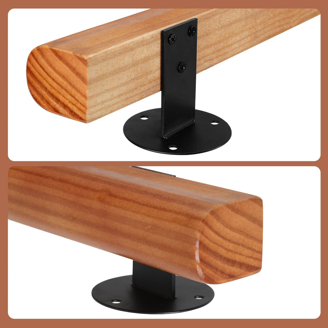 Handrail Stair Railing Pine Wood Half Round Wood | Kalsten
