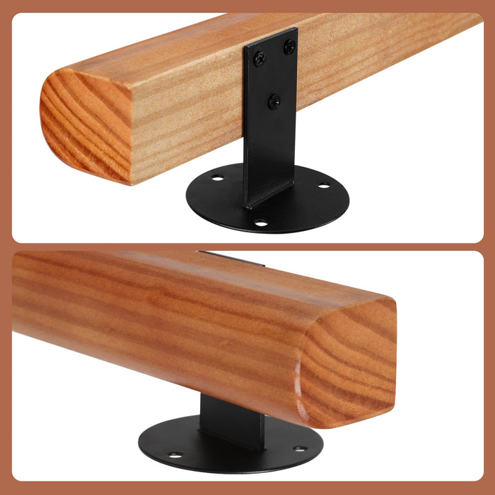 Handrail Stair Railing Pine Wood Half Round Wood | Kalsten