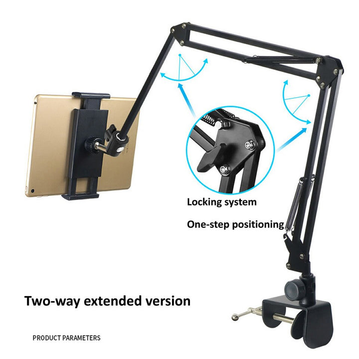 Noxord | Long Arm Heavy-Duty Desk Mount Tablet Holder