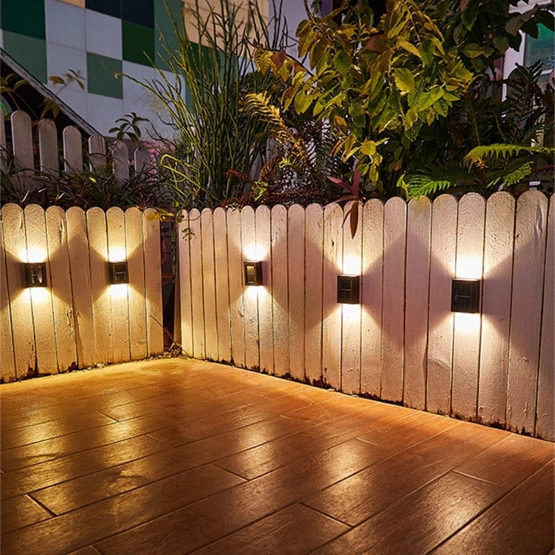 Solar Garden Fence Wall Lamp Noxord