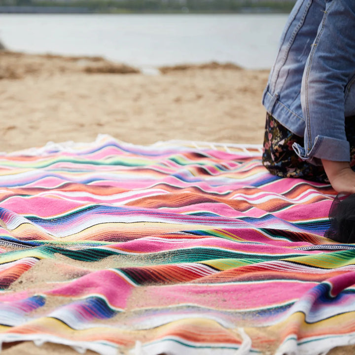 Kalsten | Boho Vibrant Mexican Serape Blanket