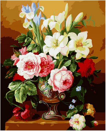 Flower portrait (Paint by number) Noxord