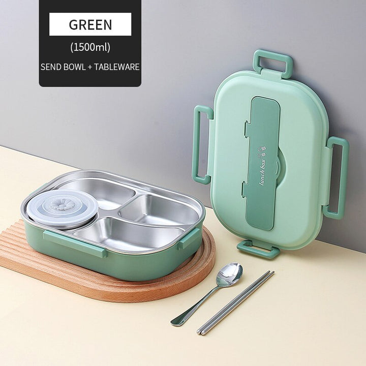 Stainless Steel Multi Compartment Kids Lunch Box | Kalsten