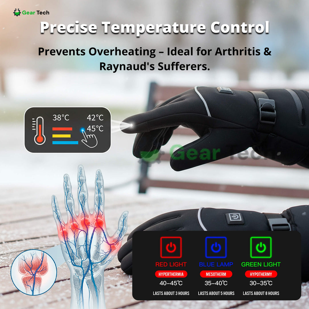 Rechargeable Heated Gloves for Pain Relief