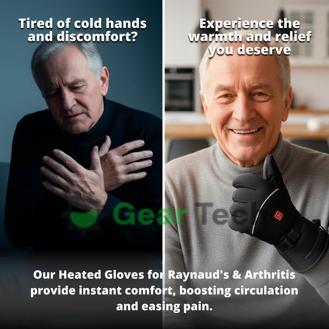 Rechargeable Heated Gloves for Pain Relief